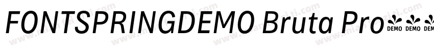FONTSPRINGDEMO Bruta Pro字体转换